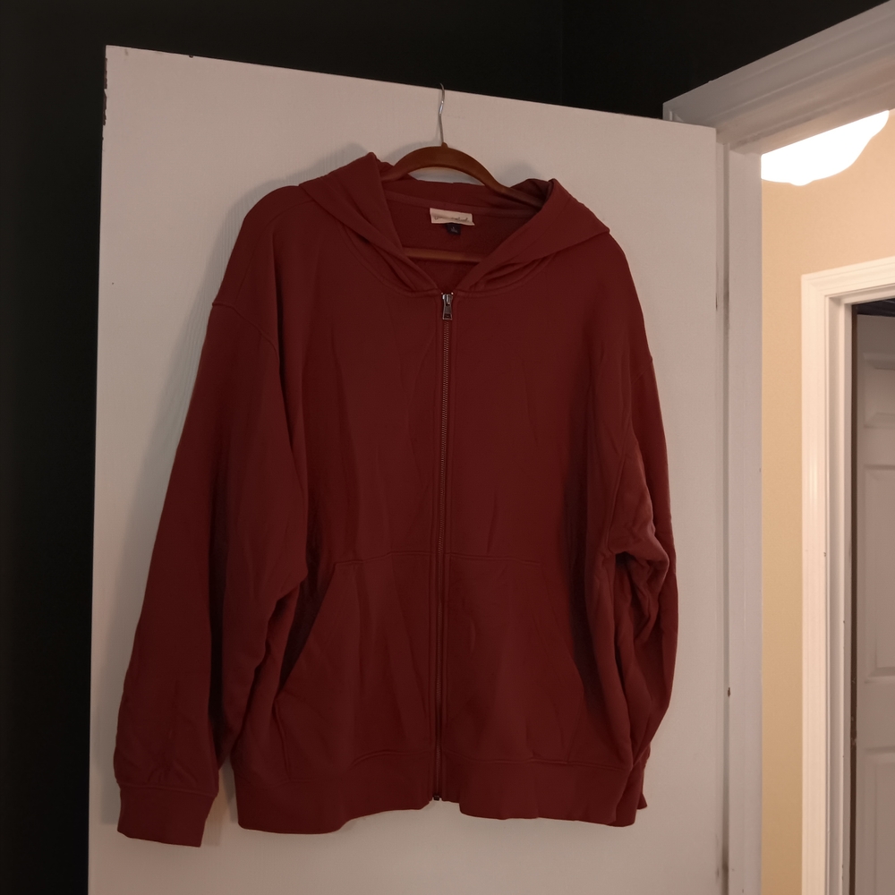 Universal Thread Rust Zip-Up Jacket